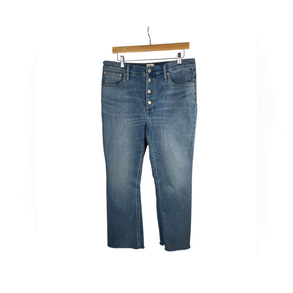 J Crew woman’s 10” Billie Demi boot crop jeans size 31 medium wash